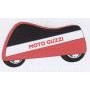 VARI-ACCESSORI-RICAMBI-ATTREZZI-Coprimoto Tessuto TNT Rosso Nero Uso Interno per Moto Guzzi 850 -1000 -1100 -1200 -