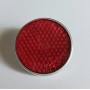 FANALI POSTERIORI-Catarifrangente Tondo Rosso D.40mm Base in Metallo-Attacco con Bullone Centrale per Moto Guzzi Vari Modelli