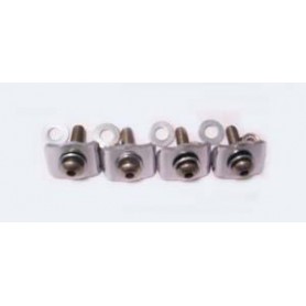 PARABREZZA-Kit 4 Piastrine per attacchi parabrezza per Moto Guzzi Custom, 850 T3 -T4, California 1000 II