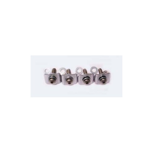 PARABREZZA-Kit 4 Piastrine per attacchi parabrezza per Moto Guzzi Custom, 850 T3 -T4, California 1000 II