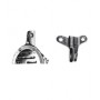 CLAXON - TROMBE-Claxon Lucido 6 Volt 3/5 W Senza Staffa per Moto Guzzi Guzzino-Cardellino e Ciclomotori Varie Modelli fino an...
