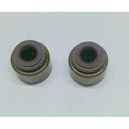 DISTRIBUZIONE-CATENA-VALVOLE-GUIDE-PARAOLI VALVOLE-Coppia Paraolio cappellotto valvole per Moto Guzzi, Benelli, 350, 400, 500...