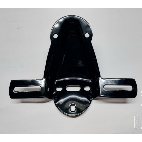 FANALI POSTERIORI-Staffa Porta Faro e Targa Nera per Moto Guzzi V7 Sport, Nuovo Falcone