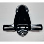 FANALI POSTERIORI-Staffa Porta Faro e Targa Nera per Moto Guzzi V7 Sport, Nuovo Falcone