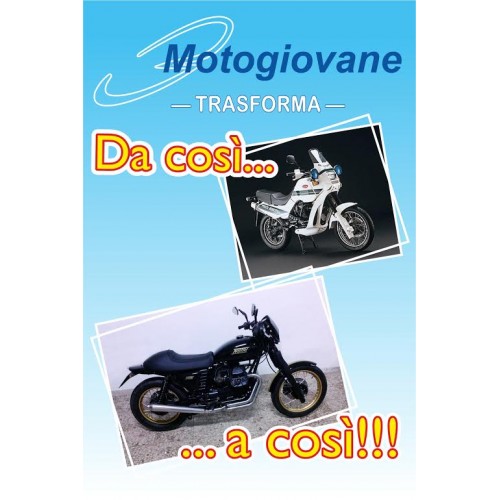 TRASFORMA LA TUA MOTO DA COSI' A COSI'-Kit Trasformazione Da Cosi a Cosi. Moto Guzzi 750 X P. A. diventa " NUTRI SETTEQUATTRO...