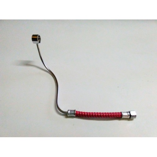 TUBAZIONE-OLIO-BENZINA-Bulloni Cavi Forati-Tubazione Benzina Treccia Rossa per Moto Guzzi Guzzino 65cc - AM298