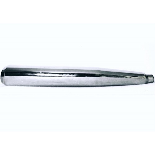 SILENZIATORI-Fascette-Boccole-Silenziatore Cromato DX D.35 SILENTIUM per Moto Guzzi V35 II-V50 III