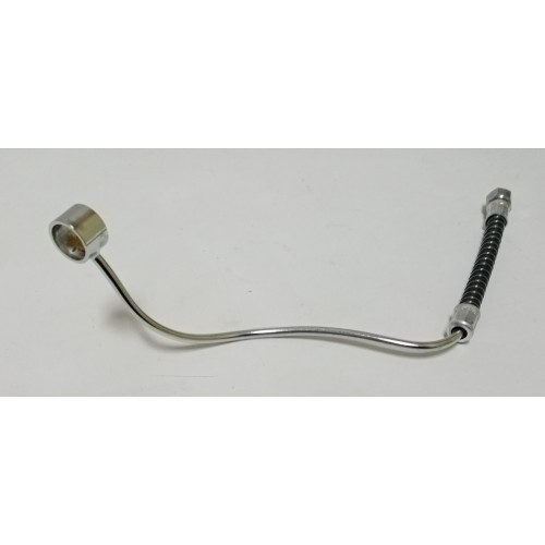 TUBAZIONE-OLIO-BENZINA-Bulloni Cavi Forati-Tubazione Benzina Trecccia Nera per Moto Guzzi Guzzino 65 cc - AM298-1