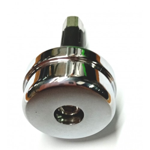 MASSE ANTIVIBRANTI-Massa Terminale Cromata Manubrio Antivibrante per Moto Guzzi California 1100 Carburatore- 1100 IE - 1100 E...