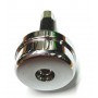 MASSE ANTIVIBRANTI-Massa Terminale Cromata Manubrio Antivibrante per Moto Guzzi California 1100 Carburatore- 1100 IE - 1100 E...