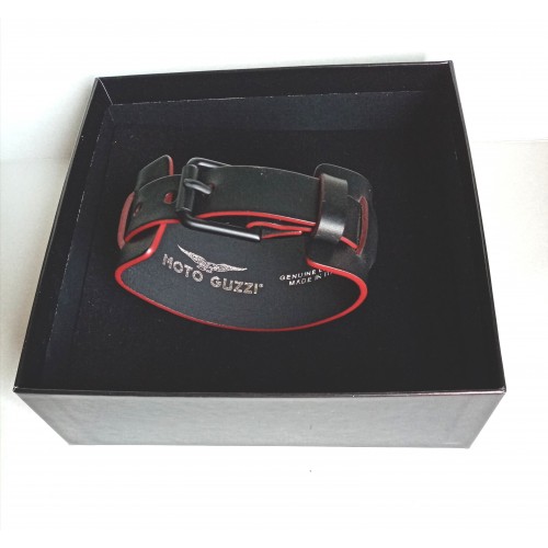 ABBIGLIAMENTO - CASCHI-ACCESSORI-Bracciale Nero Perfili Rossi Originale Moto Guzzi - BI080 606666M