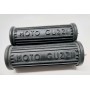PEDANE-APPOGIAPIEDI-GOMMINI-Coppia Gomme Pedana Forate D. 21/18 Postereiore al Paraurt. per Moto Guzzi Vari Modelli V35-V50-V...