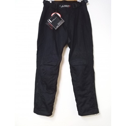 ABBIGLIAMENTO - CASCHI-ACCESSORI-Pantalone Nero Tg 38 - Tessuto Antistrappo con Protezione Removibile