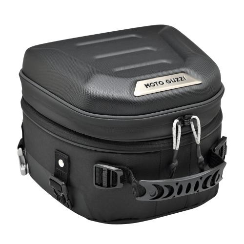 BORSE-BAULLETTI-VALIGE-BORSA POSTERIORE NERA MOTO GUZZI