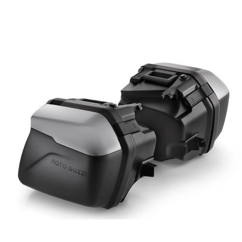 BORSE-BAULLETTI-VALIGE-COPPIA VALIGIE LATERALI SILVER MOTO GUZZI V100 - STELVIO MY24