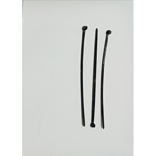 Fascette di Serraggio in Plastica-Kit 3 Fascette Fermacavo Nere in Nylon mm 300X4 BG451