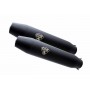 Silenziatori GPR-Scarico GPR compatibile con Moto Guzzi Nevada 350 1991-2001 - Deeptone Black Cafè Racer