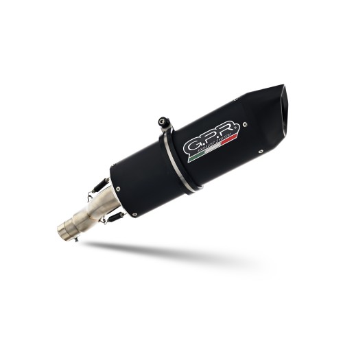 Silenziatori GPR-Scarico GPR compatibile con Moto Guzzi Stelvio 1200 4V 2008-2010 - Furore Nero