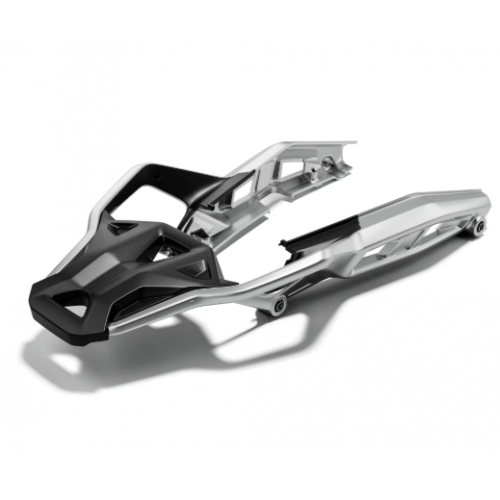 PORTAPACCHI - SCHIENALI - TELAIETTI-Supporto Portapacchi Alluminio per MOTO GUZZI V85 GRIGIA - 2S002240