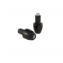 MASSE ANTIVIBRANTI-Coppia Masse Antivibranti Manubrio Nere Universali Innesto D MM17 per Moto Guzzi Varie