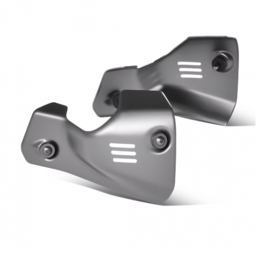 PARATIE - COPERCHI-COPRI INIETTORI IN ALLUMINIO SILVER MOTO GUZZI V7