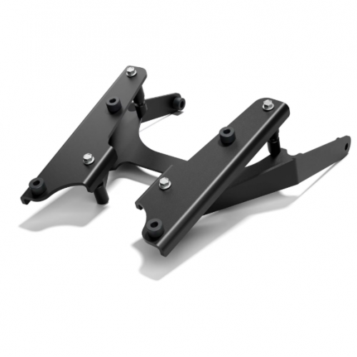 BORSE-BAULLETTI-VALIGE-PIASTRA BAULETTO IN ALLUMINIO NERO MOTO GUZZI