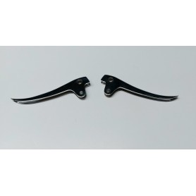 POMPE-PINZE FRENO-LEVE-Coppia Leve Freno Anteriore-Frizione Cromate per Moto Guzzi Galletto 160-175-192 - AI241