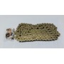 FORCELLONE-GIUNTO-COP.CONICA-Corona-Pignoni e Catene-Catena Speciale Maglia ORO per Moto Guzzi Vari Modelli Lodola 175-235-St...
