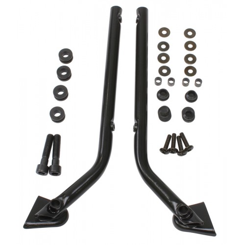 PARABREZZA-Attacchi Parabrezza Neri per Moto Guzzi Nevada 91/2001-California 1100 3° serie - AQ014-1