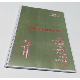 CATALOGHI RICAMBI-MANUALE OFFICINA-Manuale D'officina Copia per Moto Guzzi V35/50C,V35II,V50III,V35 Imola