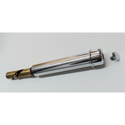 PARTI RICAMBI COMANDO GAS/STARTER-TRASMISSIONI-Tubo Comando Gas Cromato Completo per Moto Guzzi 250 Airone,Vecchio Falcone 50...