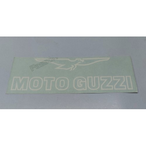 DECALCOMANIE - ADESIVI-Adesivo Bianco " Moto Guzzi Aquila " DX - SX Carenatura per Moto Guzzi 1000 SP III-BH222