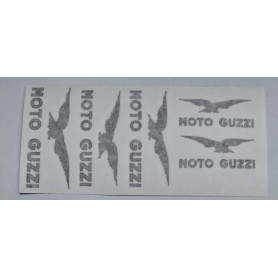 DECALCOMANIE - ADESIVI-Kit Adesivi Nero Oro per Moto Guzzi Vecchio Falcone 500 - Airone 250