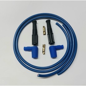 CANDELE-PIPETTE-CAVI-CANDELA-KIT Cavi Candela Blu Pipette a Silcone Cm75 per Moto Guzzi 350 a 1000