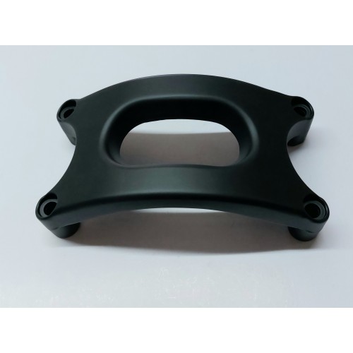 PARAFANGHI-Piastra Stabilizzatrice Nera Forcella Parafango Anteriore per Moto Guzzi V7 Classic, V7 Cafè-Special