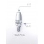 SPECCHI-Supporto Cromato Specchio Asta da 12mm, per Moto Guzzi Nevata 750  California 1100