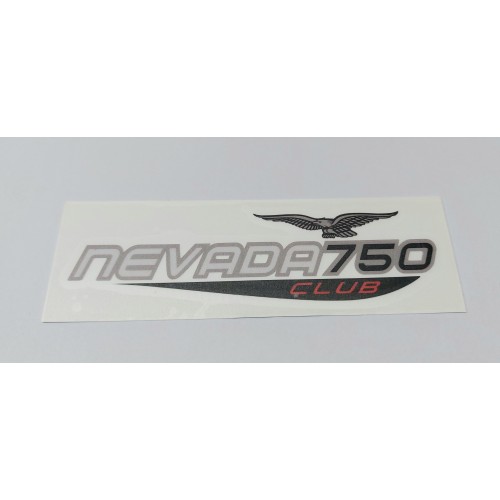 DECALCOMANIE - ADESIVI-Adesivo SX Grigio-Bianco-Nero Copriaccumulatore per Moto Guzzi Nevada 750 Club 2002-2003