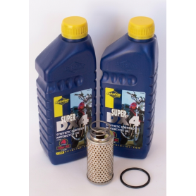 LUBRIFICANTI-Kit cambio olio per Moto Guzzi da 650 a 750: 1 filtro olio alto, 1 guarnizione O-R per tappo filtro olio, 2 Lt o...