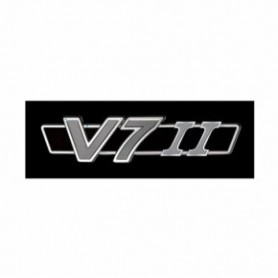 DECALCOMANIE - ADESIVI-Targhetta " V7 II " Destra o Sinistra Adesiva Fianchetto Copriaccumulatore per Moto Guzzi V7II STONE B...