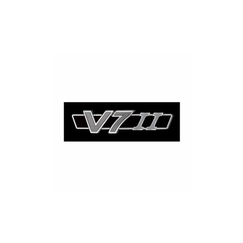 DECALCOMANIE - ADESIVI-Targhetta " V7 II " Destra o Sinistra Adesiva Fianchetto Copriaccumulatore per Moto Guzzi V7II STONE B...