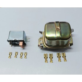 CENTRALINE - SENSORI - BOBINE - REGOLATORI-Kit Regolatore di Tensione 14V-25A e Teleruttore Avviamento Elettrico 12V-80 per M...