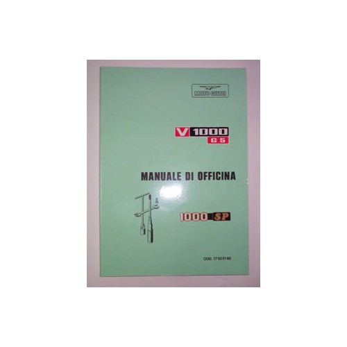 CATALOGHI RICAMBI-MANUALE OFFICINA-Manuale d'officina x V1000 G5, 1000 SP