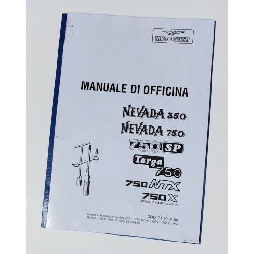 CATALOGHI RICAMBI-MANUALE OFFICINA-Manuale d'officina x Nevada 350-750, 750 SP