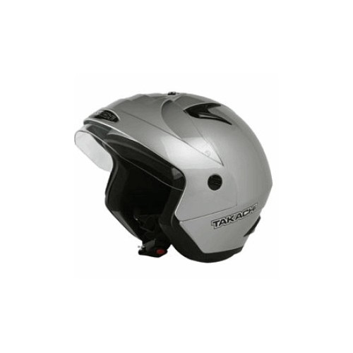 ABBIGLIAMENTO - CASCHI-ACCESSORI-Casco jet Takachi grigio mod TK-10 Tg XS