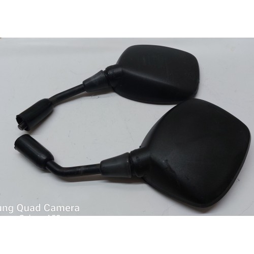 SPECCHI-Coppia Specchi Neri DX e SX Usati per Moto Guzzi Modelli Vari