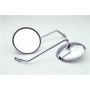 SPECCHI-Specchio Tondo Cromato DX in Metallo D. mm. 120 per Moto Guzzi Vari Modelli da 350 a 1100 - AP039
