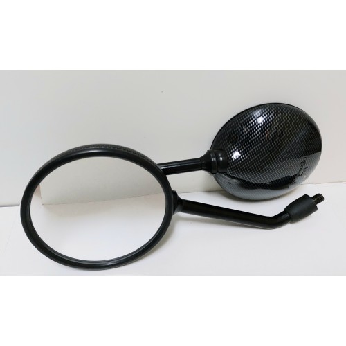 SPECCHI-Specchio DX O SX Nero Effetto Carbonio per Moto Guzzi 350 1100