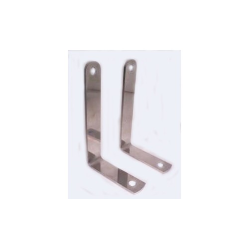 FARI ANTERIORI-Coppia Staffe Cromate Universale Cm 14X9 per montaggio Fari Supplementari Guzzi 350 1100