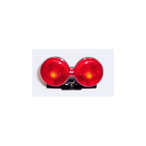 FANALI POSTERIORI-Fanale Post Cromato Senza Frecce con Supporto in Metallo per Moto Guzzi California 1100 Carburatori-IE-EV-J...