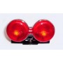 FANALI POSTERIORI-Fanale Post Cromato Senza Frecce con Supporto in Metallo per Moto Guzzi California 1100 Carburatori-IE-EV-J...